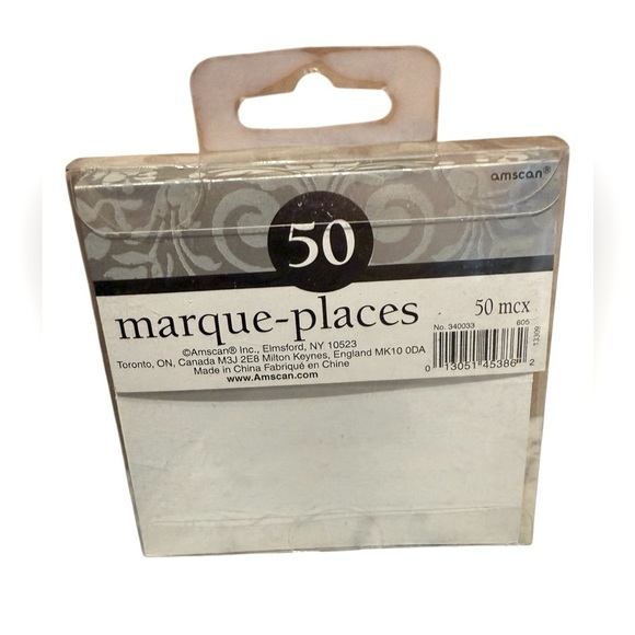 Place Cards 50 Ct Placecard White Gold Trim 4x4 Wedding Anniversary 200 Total - Picture 3 of 3
